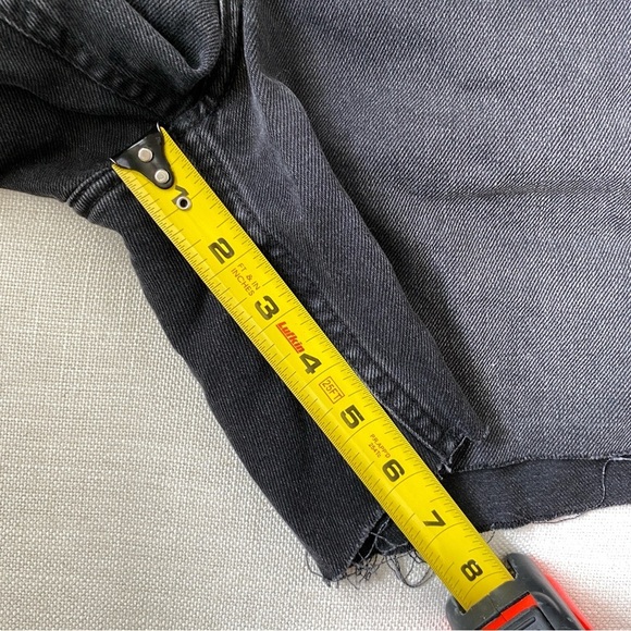 H&M 100% Cotton Washed Black Shorts Size 6 - Picture 7 of 8